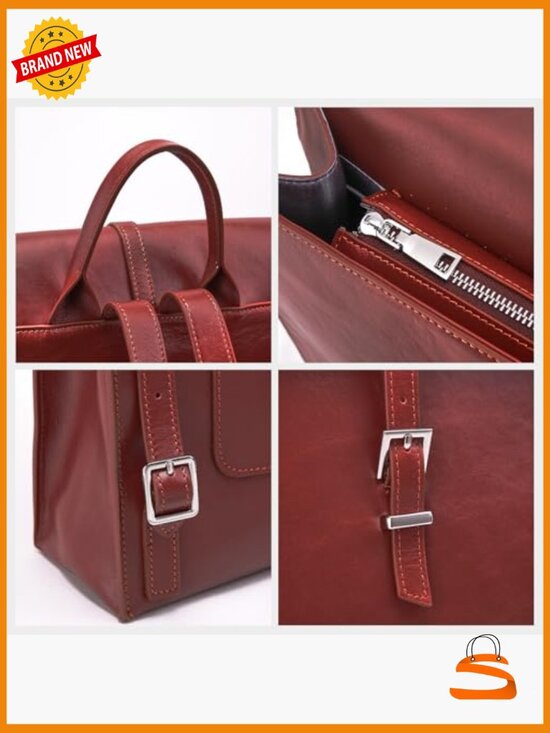 Genuine Leather Business Backpack 14\